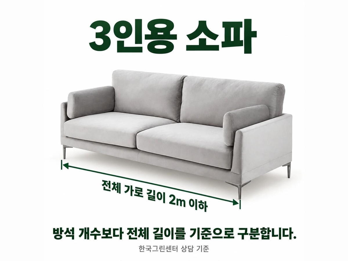 소파 버리기 예시 사진